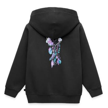 Traumfänger - Kinder Premium Organic Hoodie - Schwarz - Hinten - AI Model Kid Male (0cm)