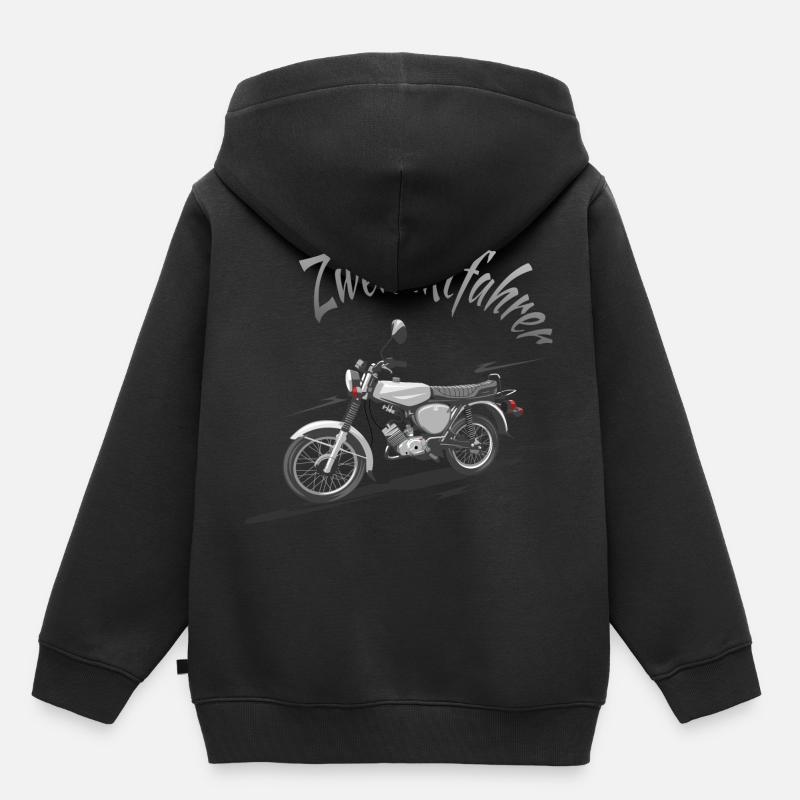 S51 Zweitaktfahrer - Kinder Premium Organic Hoodie - Schwarz