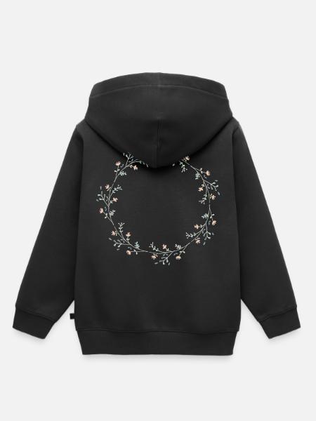 Blumen - Kinder Premium Organic Hoodie - Schwarz