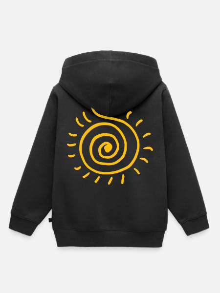 Sonne - Kinder Premium Organic Hoodie - Schwarz