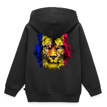 Andorra - Kids Premium Organic Hoodie - black - Back - AI Model Kid Male (0cm)
