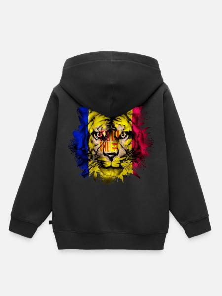 Andorra - Kinder Premium Organic Hoodie - Schwarz