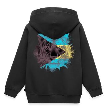 Bahamas - Sweat Premium à capuche enfant bio - noir - Dos - AI Model Kid Male (0cm)