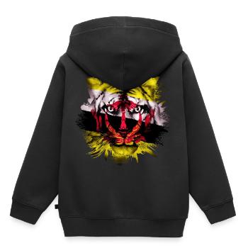 Brunei - Sweat Premium à capuche enfant bio - noir - Dos - AI Model Kid Male (0cm)