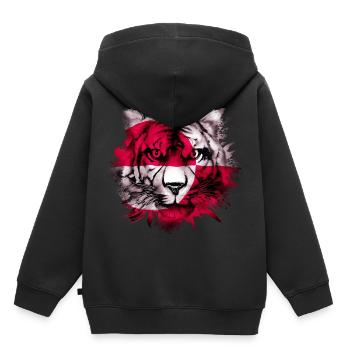 Groenland - Sweat Premium à capuche enfant bio - noir - Dos - AI Model Kid Male (0cm)