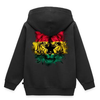 Ghana - Kids Premium Organic Hoodie - black - Back - AI Model Kid Male (0cm)