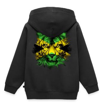 Giamaica - Felpa Premium con cappuccio bambino bio - nero - Retro - AI Model Kid Male (0cm)