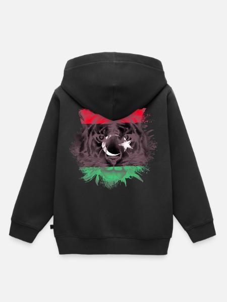 Libyen - Kinder Premium Organic Hoodie - Schwarz