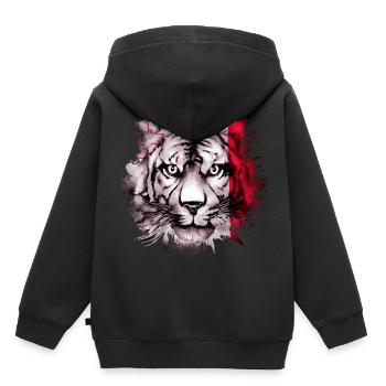 Malte - Sweat Premium à capuche enfant bio - noir - Dos - AI Model Kid Male (0cm)