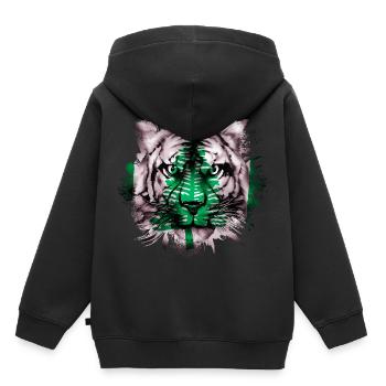 Île Norfolk - Sweat Premium à capuche enfant bio - noir - Dos - AI Model Kid Male (0cm)