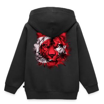 Osmanisches Reich - Kinder Premium Organic Hoodie - Schwarz - Hinten - AI Model Kid Male (0cm)