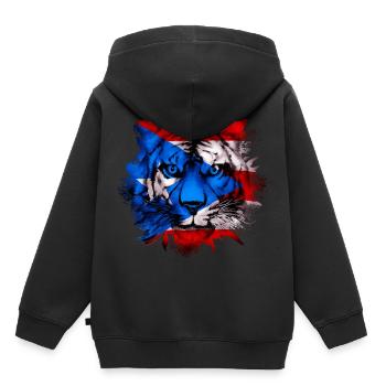 Puerto Rico - Sweat Premium à capuche enfant bio - noir - Dos - AI Model Kid Male (0cm)