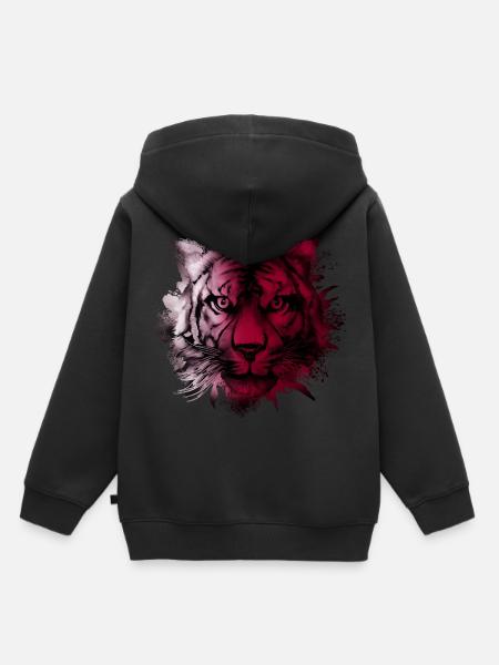 Katar - Kinder Premium Organic Hoodie - Schwarz