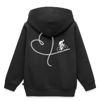 Love road bike racing bike biking cycling - Kids Premium Organic Hoodie - black - Back - AI Model Kid Male (0cm)