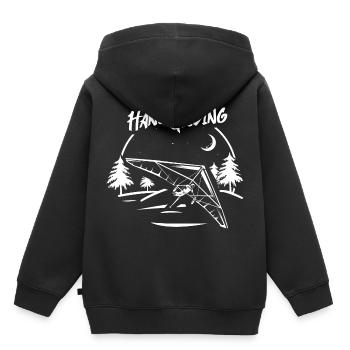 Drachenfliegen - Kinder Premium Organic Hoodie - Schwarz - Hinten - AI Model Kid Male (0cm)