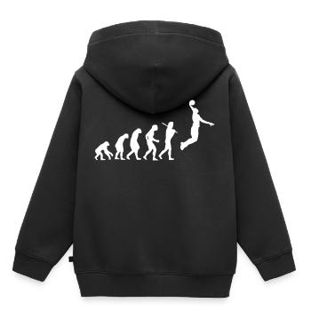 Basket-ball Hoop Streetball Bball cadeau joueurs - Sweat Premium à capuche enfant bio - noir - Dos - AI Model Kid Male (0cm)