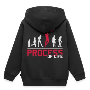 Basketball Prozess des Lebens Basketball - Kinder Premium Organic Hoodie - Schwarz - Hinten - AI Model Kid Male (0cm)