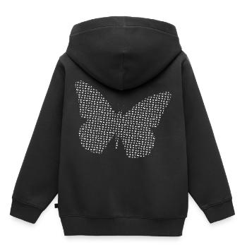 Papillon papillon - Sweat Premium à capuche enfant bio - noir - Dos - AI Model Kid Male (0cm)