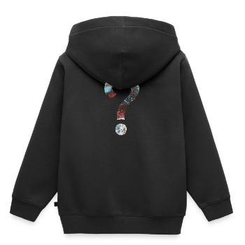 Résumé Question Mark - Sweat Premium à capuche enfant bio - noir - Dos - AI Model Kid Male (0cm)