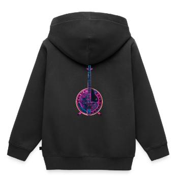 Banjo - Sweat Premium à capuche enfant bio - noir - Dos - AI Model Kid Male (0cm)