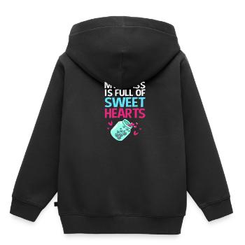 Enseignants de collège - Sweat Premium à capuche enfant bio - noir - Dos - AI Model Kid Male (0cm)