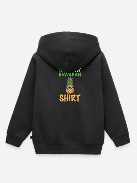 Ananas - Kinder Premium Organic Hoodie - Schwarz