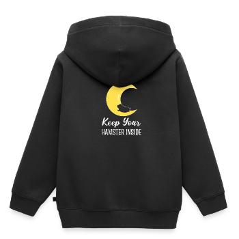 Keep the hamster indoor pet lover - Kids Premium Organic Hoodie - black - Back - AI Model Kid Male (0cm)