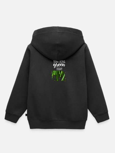 Denke an die Umwelt - Kinder Premium Organic Hoodie - Schwarz