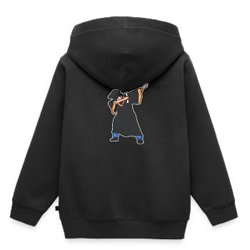 Master Studium Abschlussfeier - Kinder Premium Organic Hoodie - Schwarz - Hinten - AI Model Kid Male (0cm)