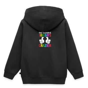 Enseignants de collège - Sweat Premium à capuche enfant bio - noir - Dos - AI Model Kid Male (0cm)