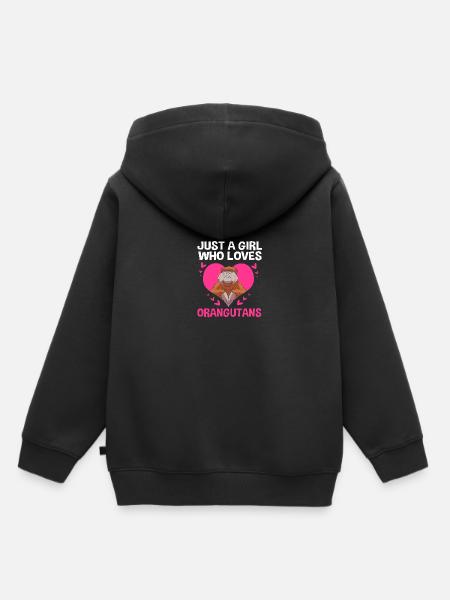 Orang Utan - Kinder Premium Organic Hoodie - Schwarz