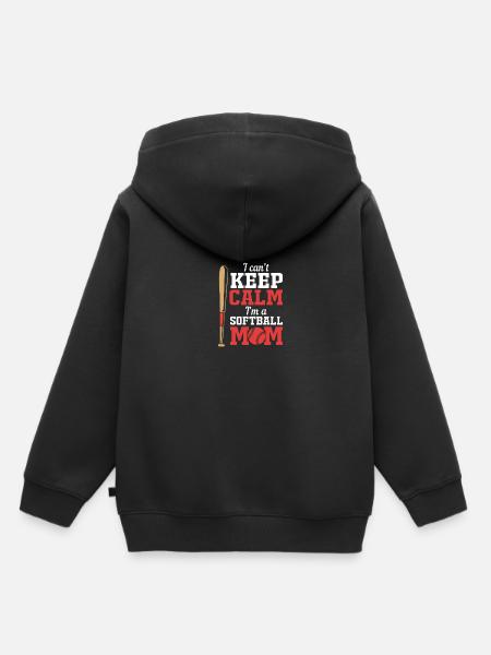 Softball Mutter Softball Mama - Kinder Premium Organic Hoodie - Schwarz