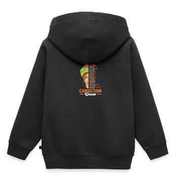 Sternzeichen Steinbock - Kinder Premium Organic Hoodie - Schwarz - Hinten - AI Model Kid Male (0cm)