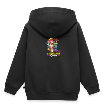 Sternzeichen Schütze - Kinder Premium Organic Hoodie - Schwarz - Hinten - AI Model Kid Male (0cm)