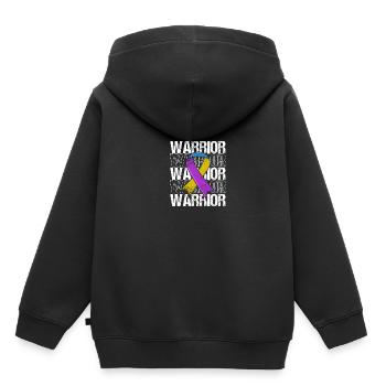 Blasenkrebs Krebs Blase - Kinder Premium Organic Hoodie - Schwarz - Hinten - AI Model Kid Male (0cm)