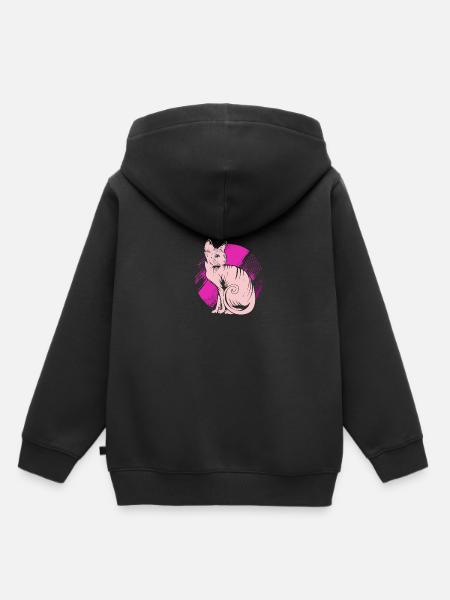 Sphynx - Kinder Premium Organic Hoodie - Schwarz