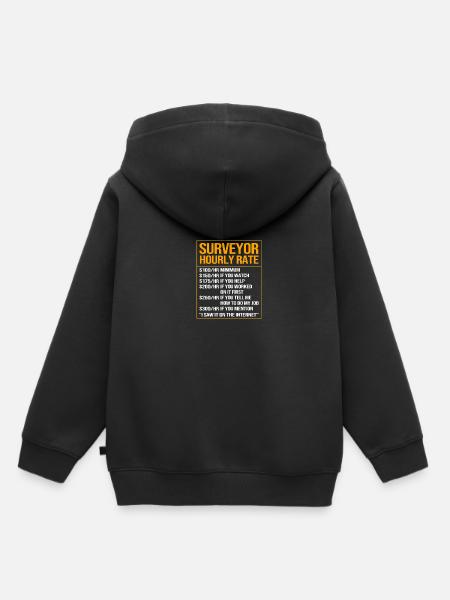 Landmeter - Kinder Premium hoodie biologisch - zwart