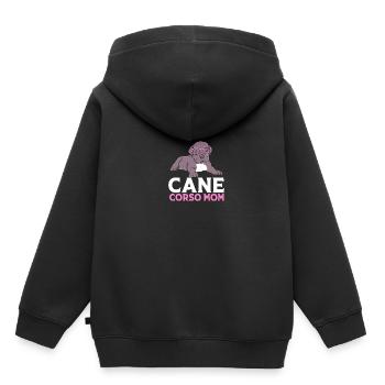 Cane corso - Sweat Premium à capuche enfant bio - noir - Dos - AI Model Kid Male (0cm)