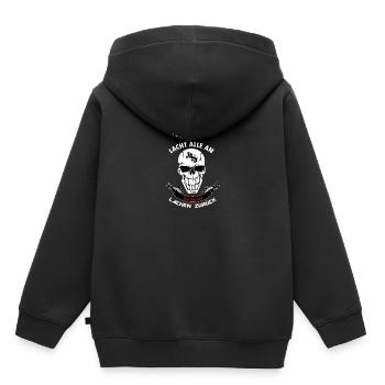Kärnten - Kinder Premium Organic Hoodie - Schwarz - Hinten - AI Model Kid Male (0cm)