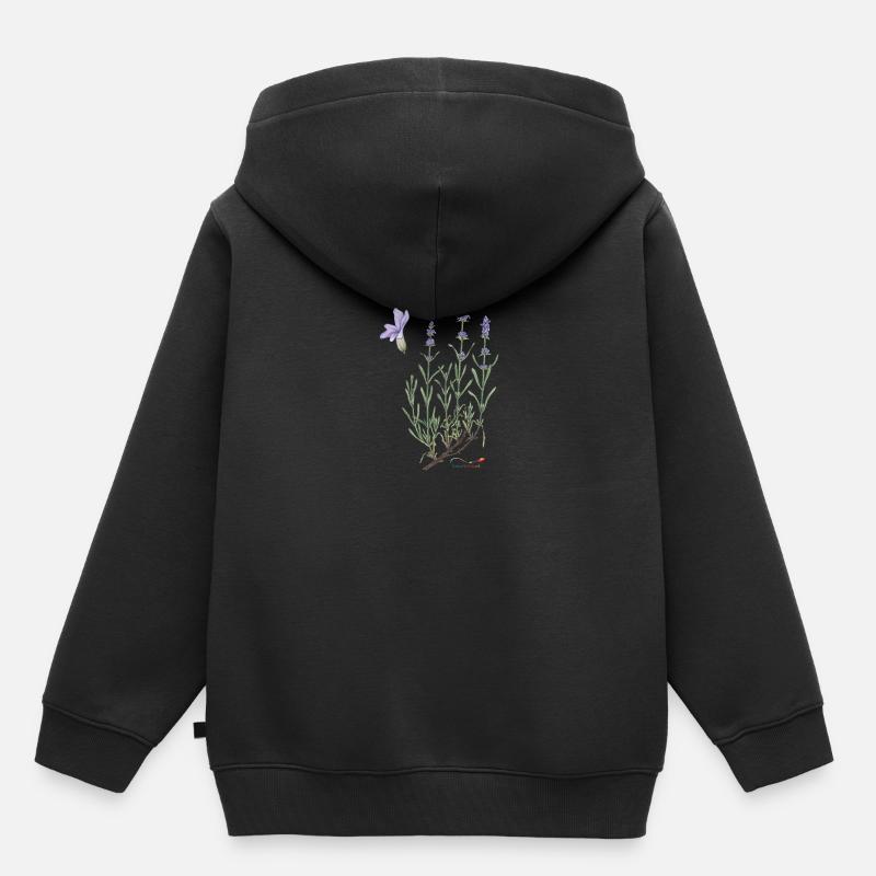 lavande - Sweat Premium à capuche enfant bio - noir