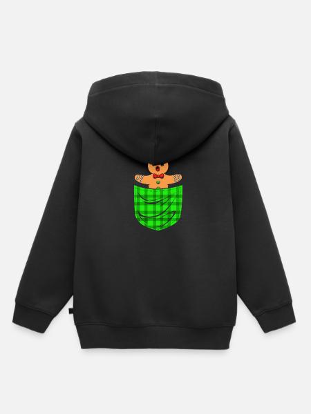 Lebkuchenmann Lebkuchenherz Lebkuchen Naschen - Kinder Premium Organic Hoodie - Schwarz