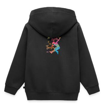 Aus dem Weg ich muss Tanzen - Tanzschule - Kinder Premium Organic Hoodie - Schwarz - Hinten - AI Model Kid Male (0cm)