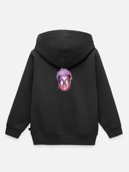 Buddha Mosaik - Kinder Premium Organic Hoodie - Schwarz