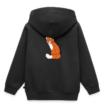 Fuchsfuchs Peintre Cadeau - Sweat Premium à capuche enfant bio - noir - Dos - AI Model Kid Male (0cm)