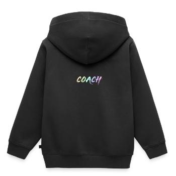 Entraîneur Entraîneur - Sweat Premium à capuche enfant bio - noir - Dos - AI Model Kid Male (0cm)