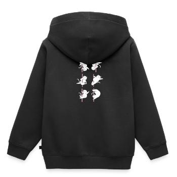 Pole Dance - Kinder Premium Organic Hoodie - Schwarz - Hinten - AI Model Kid Male (0cm)