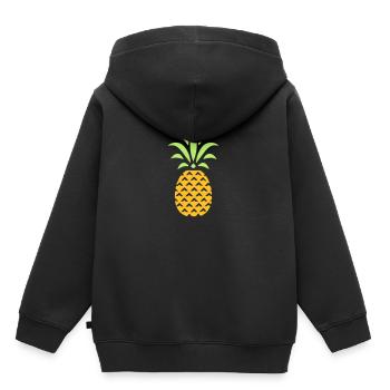 ANANAS STYLIZED - Kids Premium Organic Hoodie - black - Back - AI Model Kid Male (0cm)