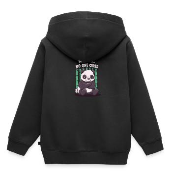 No one cares sarcastic quote sarcasm - Kids Premium Organic Hoodie - black - Back - AI Model Kid Male (0cm)