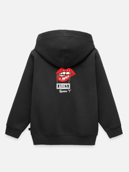 Sternzeichen Widder - Kinder Premium Organic Hoodie - Schwarz
