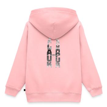 Kuala Lumpur Petronas Towers Malaysia Typografie - Kinder Premium Organic Hoodie - Rosa - Hinten - AI Model Kid Female (0cm)